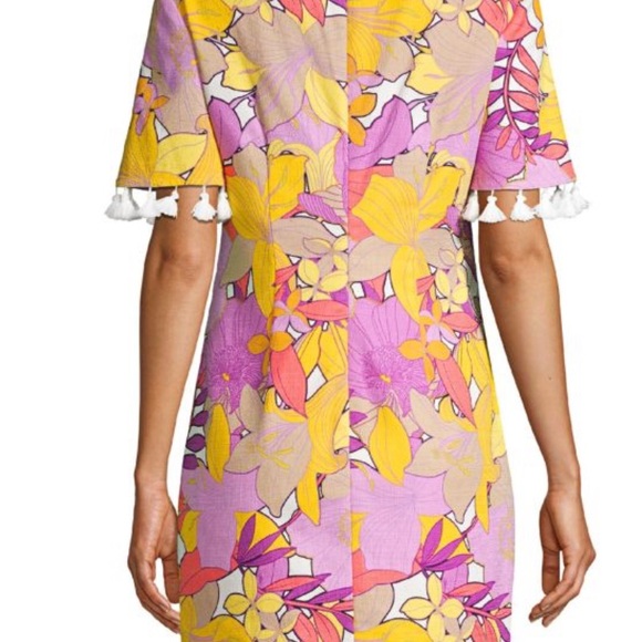 Trina Turk Raine Tassel Shift Dress women’s 8 NWOT - Picture 3 of 11